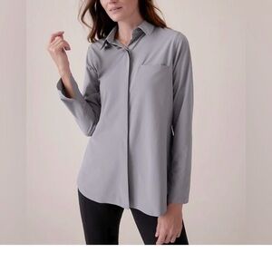 ATHLETA Women’s Dusty Violet Button Down Shirt Size XS NEW